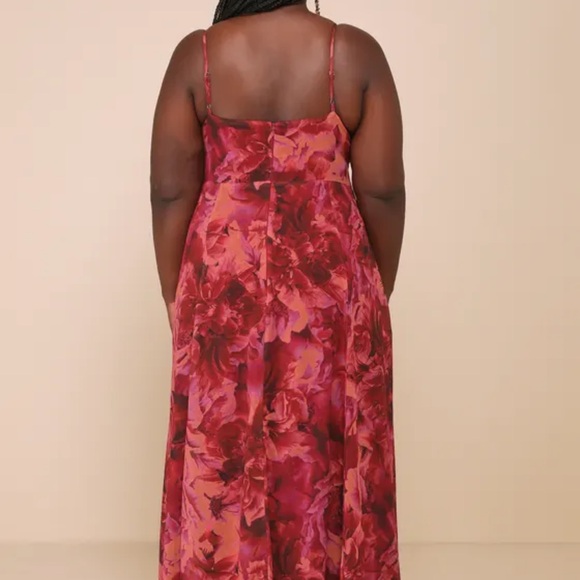 Lulu's Red Sleeveless Maxi Dress with Slit - Picture 7 of 10